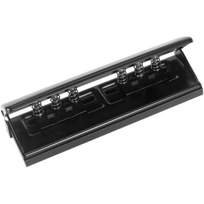 OEM Royaluxe-1 Perforatrice 6 Trous Réglable - Perforatrice Pour Agendas, Carnets Et Recharges De Classeurs - 19 × 6,5cm, Noir - Publicité OEM Royaluxe-1 Perforatrice 6 Trous Réglable - Perforatrice Pour Agendas, Carnets Et Recharges De Classeurs - 19 × 6,5cm, Noir - Publicité