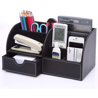 BRINSEA Organisateur De Bureau Bureau Système De Classement Organisateur De Table En Cuir Pu Porte-stylo Boîte À Stylos Porte-stylo Multifonctionnel Fournitures De Bureau, Ensoleillé - Publicité BRINSEA Organisateur De Bureau Bureau Système De Classement Organisateur De Table En Cuir Pu Porte-stylo Boîte À Stylos Porte-stylo Multifonctionnel Fournitures De Bureau, Ensoleillé - Publicité