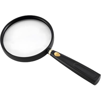 YIRUKA Loupe 5x Grossissante Loupe De Lecture Âgées Et Enfants Loupes 90mm Pour Inspection Pour Livres Scientifiques Journaux Lecture (90mm) - Publicité YIRUKA Loupe 5x Grossissante Loupe De Lecture Âgées Et Enfants Loupes 90mm Pour Inspection Pour Livres Scientifiques Journaux Lecture (90mm) - Publicité