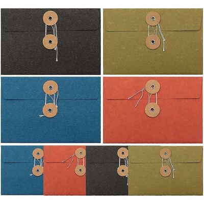 FATRD Lot De 8 Pochettes Vintage En Papier, Pochettes De Classement Pratiques, Enveloppes Créatives Pour Cartes Postales-17x11.5cm - Publicité FATRD Lot De 8 Pochettes Vintage En Papier, Pochettes De Classement Pratiques, Enveloppes Créatives Pour Cartes Postales-17x11.5cm - Publicité