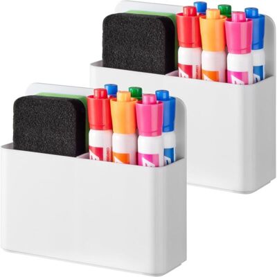 OEM Porte-stylo Magnétique, Blanc, 12,5124cm, 2 Pièce, Porte-effaceur/marqueur Magnétique En Plastique Pour Tableau Blanc De Réfrigérateur. Publicité OEM Porte-stylo Magnétique, Blanc, 12,5124cm, 2 Pièce, Porte-effaceur/marqueur Magnétique En Plastique Pour Tableau Blanc De Réfrigérateur. Publicité
