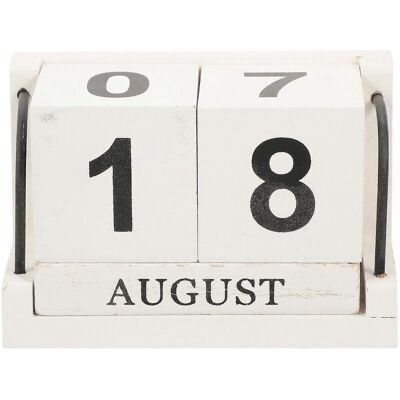 FATRD Calendriers Vintage, Agenda, Calendrier Perpétuel, Bloc De Date, Décoration De Bureau-11.2x7.3cm-white - Publicité FATRD Calendriers Vintage, Agenda, Calendrier Perpétuel, Bloc De Date, Décoration De Bureau-11.2x7.3cm-white - Publicité
