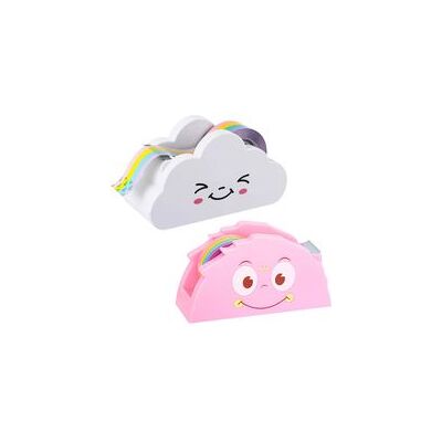 OEM Lot De 2 Dévidoir De Ruban Avec Ruban Ruban De Dessin Animé Distributeur De Ruban Créatif Ruban De Coupe Fournitures De Papeterie Dérouleur De Film Adhésif Pour L' École De Bureau - Publicité OEM Lot De 2 Dévidoir De Ruban Avec Ruban Ruban De Dessin Animé Distributeur De Ruban Créatif Ruban De Coupe Fournitures De Papeterie Dérouleur De Film Adhésif Pour L' École De Bureau - Publicité