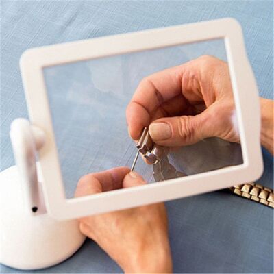 AHLSEN Bravix Loupe Rectangulaire Avec Lumineuse Led, Loupe Pleine Page Loupe Avec Lumière Mains Libres A4 Pleine Page,pour Livres,malvoyant,personnes Âgées, Couture, Bijoux,lecture - Publicité AHLSEN Bravix Loupe Rectangulaire Avec Lumineuse Led, Loupe Pleine Page Loupe Avec Lumière Mains Libres A4 Pleine Page,pour Livres,malvoyant,personnes Âgées, Couture, Bijoux,lecture - Publicité