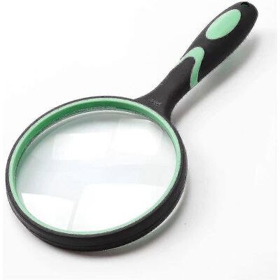 LISATR Loupe De Lecture Portable Grand Format 10x Pour Seniors Et Enfants - Lentille En Verre Véritable De 100 Mm (4 Pouces) Pour La Lecture De Livres, Journaux Et L'Observation Des Insectes - Publicité LISATR Loupe De Lecture Portable Grand Format 10x Pour Seniors Et Enfants - Lentille En Verre Véritable De 100 Mm (4 Pouces) Pour La Lecture De Livres, Journaux Et L'Observation Des Insectes - Publicité