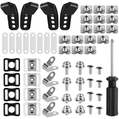 OEM Kit De Réparation De Casque De Football 61 Pièces, Inclut Clips Visière R, Clips J, Adaptateur De Mentonnière, Boucle De Casque, Kit De Vis, Joint, Tournevis. Pièces De Rechange Pour Hockey, Rugby, Ba - Publicité OEM Kit De Réparation De Casque De Football 61 Pièces, Inclut Clips Visière R, Clips J, Adaptateur De Mentonnière, Boucle De Casque, Kit De Vis, Joint, Tournevis. Pièces De Rechange Pour Hockey, Rugby, Ba - Publicité