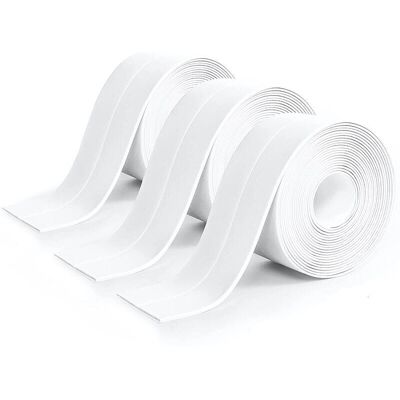 OEM Rouleau De 3 Pièces De Mastic De Salle De Bain En Silicone Blanc, Ruban Adhésif Blanc, Ruban D'Étanchéité De Cuisine, Anti-fuite Adapté À La Salle De Bain, Aux Toilettes, À De Nombreuses Occasions (32 - Publicité OEM Rouleau De 3 Pièces De Mastic De Salle De Bain En Silicone Blanc, Ruban Adhésif Blanc, Ruban D'Étanchéité De Cuisine, Anti-fuite Adapté À La Salle De Bain, Aux Toilettes, À De Nombreuses Occasions (32 - Publicité