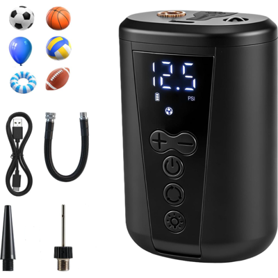 OEM Pompe À Bille Électrique, Pompe À Boule Gonfleur Gonflage Rapide De La Balle Avec Jauge Numérique, 2-15 Psi Réglable, Lumière Led, 2000mah Pompe À Air Portable Pour Football, Basketball, Volley-ball - Publicité OEM Pompe À Bille Électrique, Pompe À Boule Gonfleur Gonflage Rapide De La Balle Avec Jauge Numérique, 2-15 Psi Réglable, Lumière Led, 2000mah Pompe À Air Portable Pour Football, Basketball, Volley-ball - Publicité