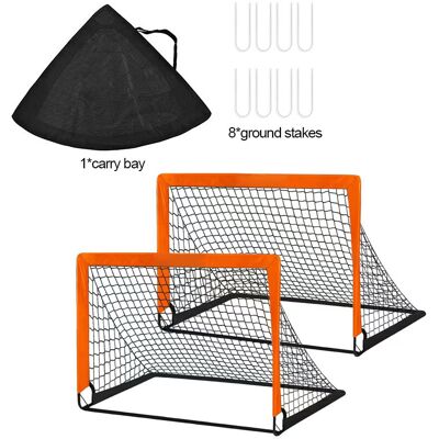 OEM Buts De Football Pour Jardin Enfants, 90x74x74cm /182x120x120cm Cage De Foot But Set Pop-up Pliable Lot De 2 But De Foot Exterieur De But Indoor/outdoor Enfant Exterieur Goal Cage De Foot - Publicité OEM Buts De Football Pour Jardin Enfants, 90x74x74cm /182x120x120cm Cage De Foot But Set Pop-up Pliable Lot De 2 But De Foot Exterieur De But Indoor/outdoor Enfant Exterieur Goal Cage De Foot - Publicité