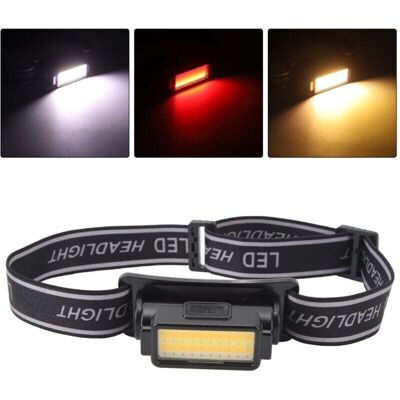Scotch Lampe Frontale Led Cob Pour Le Camping, La Randonnée, Lampe Frontale Rechargeable, Légère Et Étanche Avec Bandeau Confortable, - Publicité Scotch Lampe Frontale Led Cob Pour Le Camping, La Randonnée, Lampe Frontale Rechargeable, Légère Et Étanche Avec Bandeau Confortable, - Publicité