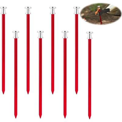 Vision Lot De 8 Piquets De Tente En Alliage D'Aluminium, 23 Cm, Pour Le Camping, La Randonnée, La Plage Et Les Terrains Rocailleux, Rouges. Publicité Vision Lot De 8 Piquets De Tente En Alliage D'Aluminium, 23 Cm, Pour Le Camping, La Randonnée, La Plage Et Les Terrains Rocailleux, Rouges. Publicité