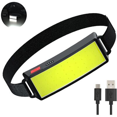 MOXIE Lampe Frontale Led Cob, Torche Frontale Usb Rechargeable Puissante, Étanche Phare 500 Lumens 2 Pièces, Lampe De Travail Pour Casque, Pour Le Camping, Entretien Et Construction De Voiture - Publicité MOXIE Lampe Frontale Led Cob, Torche Frontale Usb Rechargeable Puissante, Étanche Phare 500 Lumens 2 Pièces, Lampe De Travail Pour Casque, Pour Le Camping, Entretien Et Construction De Voiture - Publicité