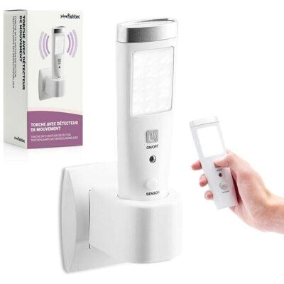 BRAST Lampe Torche Led,lampe De Poche À Induction D'Urgence Lampe Torche À Détecteur De Présence Angle Détection 60° 15 Led Rechargeable Batterie Blanc - Publicité BRAST Lampe Torche Led,lampe De Poche À Induction D'Urgence Lampe Torche À Détecteur De Présence Angle Détection 60° 15 Led Rechargeable Batterie Blanc - Publicité