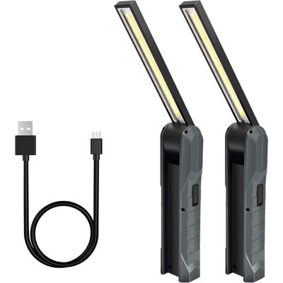 Melissa Pièces Baladeuse Led Rechargeable, Lampe De Travail 5 Modes Lampe Mecanicien Torche Pliable Lampe Avec Base Magnétique Lampe D'Inspection Pour Camping, Réparation Automobile, Gris - Publicité Melissa Pièces Baladeuse Led Rechargeable, Lampe De Travail 5 Modes Lampe Mecanicien Torche Pliable Lampe Avec Base Magnétique Lampe D'Inspection Pour Camping, Réparation Automobile, Gris - Publicité
