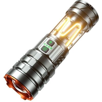 Scotch Lampe Torche Led Ultra Puissante, 9000 Lumens Lampe Torche Rechargeable Avec Lumière Camping, Zoomable, Étanche Portable Tactique Militaire Lampe De Poche Pour Camping Randonnée Urgen - Publicité Scotch Lampe Torche Led Ultra Puissante, 9000 Lumens Lampe Torche Rechargeable Avec Lumière Camping, Zoomable, Étanche Portable Tactique Militaire Lampe De Poche Pour Camping Randonnée Urgen - Publicité