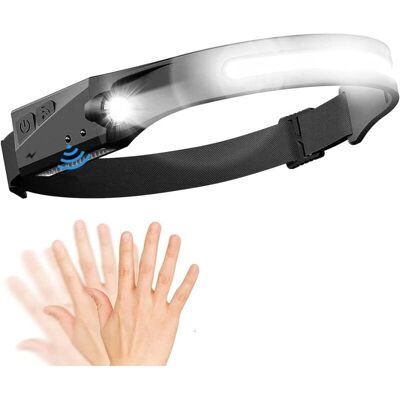 MOXIE Lampe Frontale Led Rechargeable Usb, Lampe Torche Frontale Puissante Usb, Capteur Intelligent Cob&xpe Super Bright 230 ° Headlamp Avec 5 Modes D'Éclairage, Ipx 4, Camping, Jogging, Réparation - Publicité MOXIE Lampe Frontale Led Rechargeable Usb, Lampe Torche Frontale Puissante Usb, Capteur Intelligent Cob&xpe Super Bright 230 ° Headlamp Avec 5 Modes D'Éclairage, Ipx 4, Camping, Jogging, Réparation - Publicité