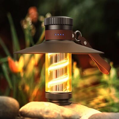 SANS MARQUE Lanterne Camping Rechargeable, Led Retro Lampe Camping Rechargeable, 4 Modes Gradation En Continu Luminosité Étanche Extérie Portable Tente Lumière Pour Camping, Urgence, Pêche, Randonnée - Publicité SANS MARQUE Lanterne Camping Rechargeable, Led Retro Lampe Camping Rechargeable, 4 Modes Gradation En Continu Luminosité Étanche Extérie Portable Tente Lumière Pour Camping, Urgence, Pêche, Randonnée - Publicité