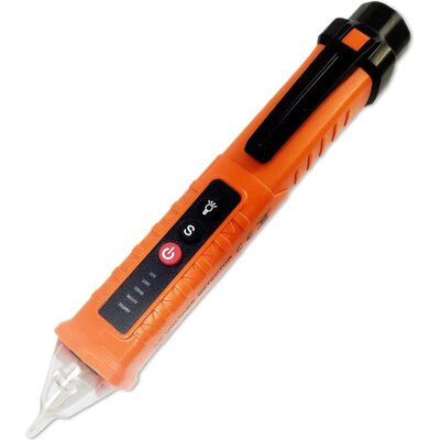 Vision Testeur De Tension, Détecteur De Tension Sans Contact, 3 Plages Ca 12 V/48 V/70 V-1 000 V, Testeur De Phase/neutre Avec Alarme Sonore Et Lampe Torche, Détecteur De Rupture De Fil - Orange - Publicité Vision Testeur De Tension, Détecteur De Tension Sans Contact, 3 Plages Ca 12 V/48 V/70 V-1 000 V, Testeur De Phase/neutre Avec Alarme Sonore Et Lampe Torche, Détecteur De Rupture De Fil - Orange - Publicité