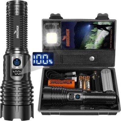 OEM Lampe Torche Led Ultra Puissante, 500000 Lumens Lampe De Poche, Xhm77.2 Lampe Torche Rechargeable Usb, Ip67 Étanche Lampe Tactique Torches, 5 Modes Flashlight Pour Camping Randonnée Urgence-dou - Publicité OEM Lampe Torche Led Ultra Puissante, 500000 Lumens Lampe De Poche, Xhm77.2 Lampe Torche Rechargeable Usb, Ip67 Étanche Lampe Tactique Torches, 5 Modes Flashlight Pour Camping Randonnée Urgence-dou - Publicité