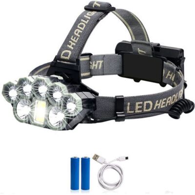 URSUS Lampe Frontale,lampe Frontale Rechargeable Puissante, Super Brillante 8 Led Lampe Frontal Usb, Avec 2 Piles,étanche Headlamp Pour Le Camping, La Pêche, La Cave, Le Jogging Et La Randonnée - Publicité URSUS Lampe Frontale,lampe Frontale Rechargeable Puissante, Super Brillante 8 Led Lampe Frontal Usb, Avec 2 Piles,étanche Headlamp Pour Le Camping, La Pêche, La Cave, Le Jogging Et La Randonnée - Publicité