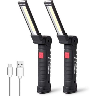URSUS Lampe De Travail Led Lampe Torche Baladeuse Led Lampe Atelier Led Rechargeable Lampe D'Inspection Lampe De Poche Base Magnétique , Camping, D'Urgence Petit,2 Pièces - Publicité URSUS Lampe De Travail Led Lampe Torche Baladeuse Led Lampe Atelier Led Rechargeable Lampe D'Inspection Lampe De Poche Base Magnétique , Camping, D'Urgence Petit,2 Pièces - Publicité