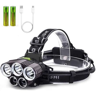 BRINSEA Lampe Frontale Rechargeable Usb, Lampe Frontale Tyc 6 Modes Avec 2 Piles De Grande Capacité, Lampes Frontales Étanches Pour Camping, Randonnée, Cyclisme, Pêche, Course À Pied - Publicité BRINSEA Lampe Frontale Rechargeable Usb, Lampe Frontale Tyc 6 Modes Avec 2 Piles De Grande Capacité, Lampes Frontales Étanches Pour Camping, Randonnée, Cyclisme, Pêche, Course À Pied - Publicité