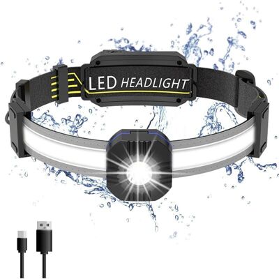 Melissa Lampe Frontale Led Rechargeable - Torche Frontale Puissante Étanche Réglable - Pour Pêche, Camping, Randonnée, Cyclisme - Publicité Melissa Lampe Frontale Led Rechargeable - Torche Frontale Puissante Étanche Réglable - Pour Pêche, Camping, Randonnée, Cyclisme - Publicité