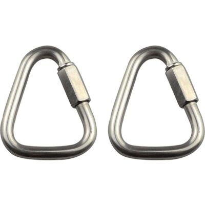 Vision Lot De 10 Mousquetons Triangulaires À Connexion Rapide En Acier Inoxydable Pour Le Camping, La Randonnée, Les Voyages, La Pêche Et Le Trekking. Publicité Vision Lot De 10 Mousquetons Triangulaires À Connexion Rapide En Acier Inoxydable Pour Le Camping, La Randonnée, Les Voyages, La Pêche Et Le Trekking. Publicité