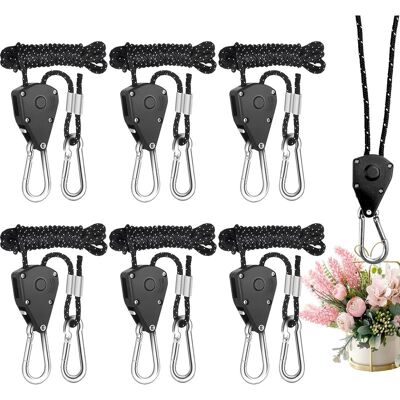 Vision Lot De 6 Cordes Réfléchissantes Pour Tente, 4 M / Ø 4 Mm, Avec Poulie Et Cliquet Réglable, En Nylon. Idéal Pour Le Camping, Les Tentes, Les Bâches, La Randonnée Et La Suspension. Publicité Vision Lot De 6 Cordes Réfléchissantes Pour Tente, 4 M / Ø 4 Mm, Avec Poulie Et Cliquet Réglable, En Nylon. Idéal Pour Le Camping, Les Tentes, Les Bâches, La Randonnée Et La Suspension. Publicité