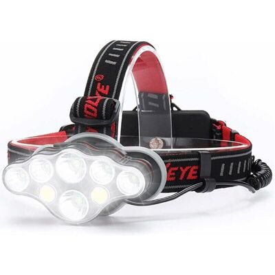 URSUS Lampe Frontale Rechargeable Puissante, 18000 Lumen 8 Modes Lampe Frontale Led Lampe Frontale Puissante Lampe De Mains-libres Pour Le Camping, Lampe Frontale Running Ipx5 Enfant Lecture - Publicité URSUS Lampe Frontale Rechargeable Puissante, 18000 Lumen 8 Modes Lampe Frontale Led Lampe Frontale Puissante Lampe De Mains-libres Pour Le Camping, Lampe Frontale Running Ipx5 Enfant Lecture - Publicité