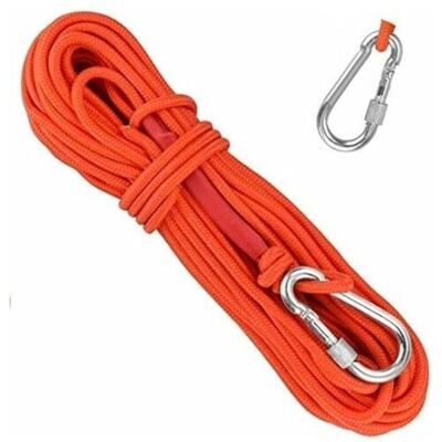 OEM Corde Tresse En Polypropylne Cordes D'escalade 20m Avec Mousqueton Protection Uv Anti-moisissure Anti-corrosion Multifonctionnel Pour Pche Alpinisme Camping Sauvetage Randonne - Orange - Publicité OEM Corde Tresse En Polypropylne Cordes D'escalade 20m Avec Mousqueton Protection Uv Anti-moisissure Anti-corrosion Multifonctionnel Pour Pche Alpinisme Camping Sauvetage Randonne - Orange - Publicité