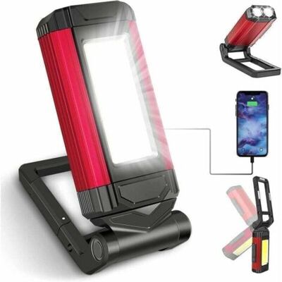 ABYSSE Lampe De Travail Rechargeable Puissante Rouge,7 Modes Lampe Mecanicien Pour D'Urgence, Baladeuse Led Lampe Atelier Avec Base Magnétique, Lampe Torche Avec Ipx6 Étanche, Garage Et Camping - Publicité ABYSSE Lampe De Travail Rechargeable Puissante Rouge,7 Modes Lampe Mecanicien Pour D'Urgence, Baladeuse Led Lampe Atelier Avec Base Magnétique, Lampe Torche Avec Ipx6 Étanche, Garage Et Camping - Publicité