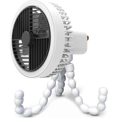 FLAMMKRAFT Ventilateur De Camping Rechargeable 1200 Mah Avec Lampe Intégrée Et Fonction Lampe Torche. Publicité FLAMMKRAFT Ventilateur De Camping Rechargeable 1200 Mah Avec Lampe Intégrée Et Fonction Lampe Torche. Publicité