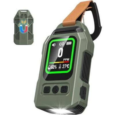 URSUS Détecteur De Monoxyde De Carbone Portable, Thermomètre Et Hygromètre Avec Fonction Alarme Et Lampe Torche D'Urgence, Idéal Pour Le Camping, Les Voyages, La Voiture Et La Cuisine. Publicité URSUS Détecteur De Monoxyde De Carbone Portable, Thermomètre Et Hygromètre Avec Fonction Alarme Et Lampe Torche D'Urgence, Idéal Pour Le Camping, Les Voyages, La Voiture Et La Cuisine. Publicité