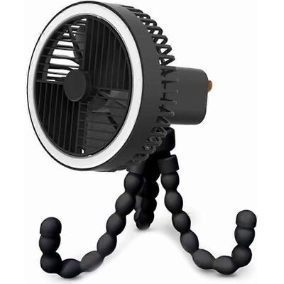 FLAMMKRAFT Ventilateur De Camping Rechargeable 1200 Mah Avec Lampe Intégrée Et Fonction Lampe Torche. Publicité FLAMMKRAFT Ventilateur De Camping Rechargeable 1200 Mah Avec Lampe Intégrée Et Fonction Lampe Torche. Publicité