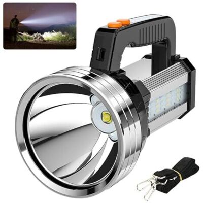 Scotch Lampe Torche Led Professionnelle Et Puissante, Batterie Rechargeable 10 000 Mah, 2 000 Lm, Portée De 800 M, 6 Modes D'Éclairage, Étanche Ipx4, Ultra-portable Pour Le Camping, Le Vélo Et L'Alpinisme. Publicité Scotch Lampe Torche Led Professionnelle Et Puissante, Batterie Rechargeable 10 000 Mah, 2 000 Lm, Portée De 800 M, 6 Modes D'Éclairage, Étanche Ipx4, Ultra-portable Pour Le Camping, Le Vélo Et L'Alpinisme. Publicité