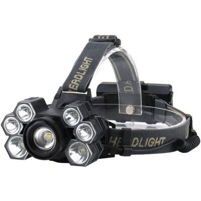 BRINSEA Lampe Frontale Puissante Rechargeable Par Usb, Lampe Frontale À 7 Led, Lampe Torche Frontale, Lampe Torche, Lanterne Étanche - Publicité BRINSEA Lampe Frontale Puissante Rechargeable Par Usb, Lampe Frontale À 7 Led, Lampe Torche Frontale, Lampe Torche, Lanterne Étanche - Publicité
