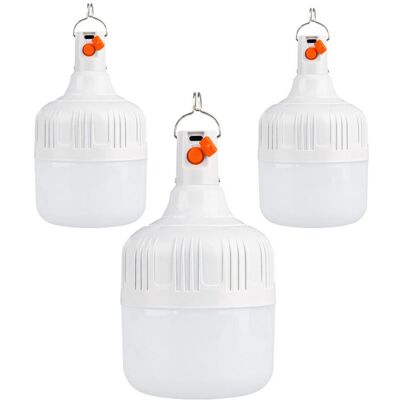 Scotch Lot De 3 Lampes De Camping Led Rechargeables Par Usb - Lampe De Tente Super Lumineuse - 3 Modes D'Éclairage - 30 W - Lampe De Camping Avec Crochet - Publicité Scotch Lot De 3 Lampes De Camping Led Rechargeables Par Usb - Lampe De Tente Super Lumineuse - 3 Modes D'Éclairage - 30 W - Lampe De Camping Avec Crochet - Publicité