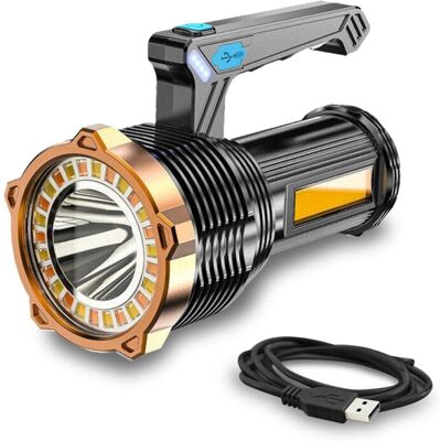 Melissa Lampe De Poche Led Lampe Torche Led Ultra Puissante Portative Cob Lampe De Travail 8 Mode Lampe Rechargeable De L'Éclairage Extérieur Spotlight Camping Excursion Projecteur Portatif D'Urgence [classe - Publicité Melissa Lampe De Poche Led Lampe Torche Led Ultra Puissante Portative Cob Lampe De Travail 8 Mode Lampe Rechargeable De L'Éclairage Extérieur Spotlight Camping Excursion Projecteur Portatif D'Urgence [classe - Publicité