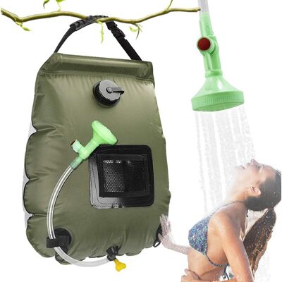 Vision Sac De Douche De Camping Chauffant Solaire, Sac De Douche Portable 20 L, Avec Tuyau Amovible Et Pommeau De Douche Commutable, Pour Les Voyages, L'Escalade, La Randonnée, La Plage Et La Natation. Publicité Vision Sac De Douche De Camping Chauffant Solaire, Sac De Douche Portable 20 L, Avec Tuyau Amovible Et Pommeau De Douche Commutable, Pour Les Voyages, L'Escalade, La Randonnée, La Plage Et La Natation. Publicité
