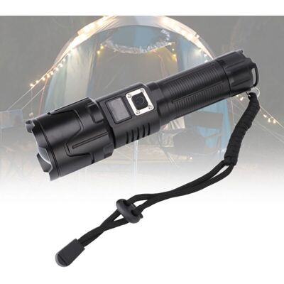 Scotch Lampe De Poche Super Lumineuse 3 Modes Zoomable Ipx4 Étanche Lampe De Poche Led Rechargeable Avec Écran Lcd Pour Camping Randonnée, - Publicité Scotch Lampe De Poche Super Lumineuse 3 Modes Zoomable Ipx4 Étanche Lampe De Poche Led Rechargeable Avec Écran Lcd Pour Camping Randonnée, - Publicité