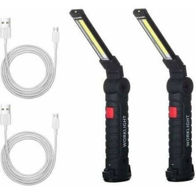 Scotch 2 X Lampe De Travail Cob Baladeuse Led Rechargeable Lampe Atelier Cob Torche Lampe De Poche Lampe De Travail Baladeuse Led Avec Base Magnétique Lampe D'Inspection Pour Randonnée, Camp - Publicité Scotch 2 X Lampe De Travail Cob Baladeuse Led Rechargeable Lampe Atelier Cob Torche Lampe De Poche Lampe De Travail Baladeuse Led Avec Base Magnétique Lampe D'Inspection Pour Randonnée, Camp - Publicité