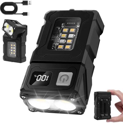 Vision Lampe Torche Rechargeable Haute Luminosité, Mini Lampe Torche Led Ultra-lumineuse, Rechargeable Usb-c, Petite Lampe Torche Edc Avec 7 Modes, Étanche - Publicité Vision Lampe Torche Rechargeable Haute Luminosité, Mini Lampe Torche Led Ultra-lumineuse, Rechargeable Usb-c, Petite Lampe Torche Edc Avec 7 Modes, Étanche - Publicité