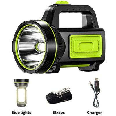 SANS MARQUE Lampe Torche Led Rechargeable Usb 6000 Mah – Portée 1000 Mètres – Étanche Ipx4 – Modes Haute/basse Luminosité Pour Camping Et Urgences - Publicité SANS MARQUE Lampe Torche Led Rechargeable Usb 6000 Mah – Portée 1000 Mètres – Étanche Ipx4 – Modes Haute/basse Luminosité Pour Camping Et Urgences - Publicité