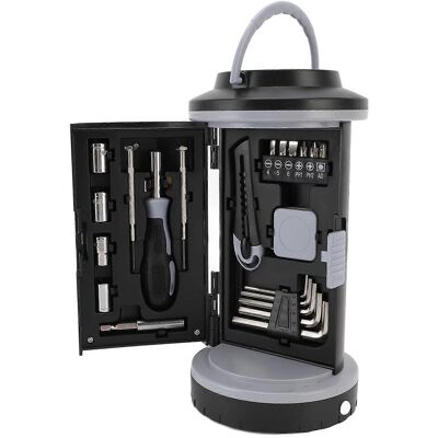 FLAMMKRAFT Lanterne De Camping Portable Multifonctionnelle À Led Avec Ensemble D'Outils Pour Activités De Plein Air - Publicité FLAMMKRAFT Lanterne De Camping Portable Multifonctionnelle À Led Avec Ensemble D'Outils Pour Activités De Plein Air - Publicité