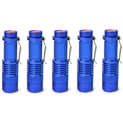 SCORPIO 5 Mini Lampe Torche Télescopique Rechargeable, Pour Led Rechargeable , Bleue - Publicité SCORPIO 5 Mini Lampe Torche Télescopique Rechargeable, Pour Led Rechargeable , Bleue - Publicité