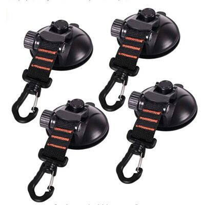 BRAST Paquet De 4 Ventouses D'Ancrage Avec Fixation À Ventouse Pour Voiture, Camping, Bâche, Tente Fixation À Ventouse Multifonctionnelle Pour Utilisation Comme Auvent Latéral De Voiture - Publicité BRAST Paquet De 4 Ventouses D'Ancrage Avec Fixation À Ventouse Pour Voiture, Camping, Bâche, Tente Fixation À Ventouse Multifonctionnelle Pour Utilisation Comme Auvent Latéral De Voiture - Publicité