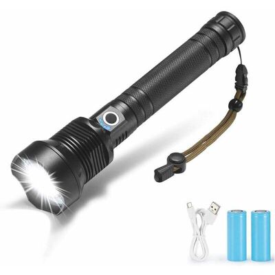 BRAST Ymyny Lampe Torche Led 90000 Lumens La Plus Puissante Lampe Torche Usb 26650 Xhp70 Xhp50 Chasse P70 Flashlight - Publicité BRAST Ymyny Lampe Torche Led 90000 Lumens La Plus Puissante Lampe Torche Usb 26650 Xhp70 Xhp50 Chasse P70 Flashlight - Publicité