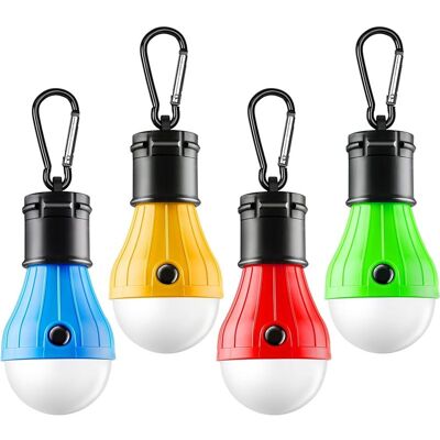 Vision Lot De 4 Lampes De Tente Led Portables Avec Crochet Et Clip, Éclairage D'Urgence Pour Ouragan, Équipement De Camping Pour La Randonnée Et Les Pannes De Courant - Publicité Vision Lot De 4 Lampes De Tente Led Portables Avec Crochet Et Clip, Éclairage D'Urgence Pour Ouragan, Équipement De Camping Pour La Randonnée Et Les Pannes De Courant - Publicité