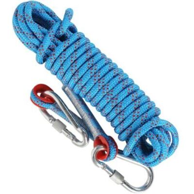 OEM Qorva-corde Escalade 10m Avec 2 Mousqueton Escalade 8mm Corde Alpinisme Corde De Sauvetage Incendie Évacuation Griffe Elagage Camping Pêche Aimant Extérieure - Nylon Bleu - Publicité OEM Qorva-corde Escalade 10m Avec 2 Mousqueton Escalade 8mm Corde Alpinisme Corde De Sauvetage Incendie Évacuation Griffe Elagage Camping Pêche Aimant Extérieure - Nylon Bleu - Publicité